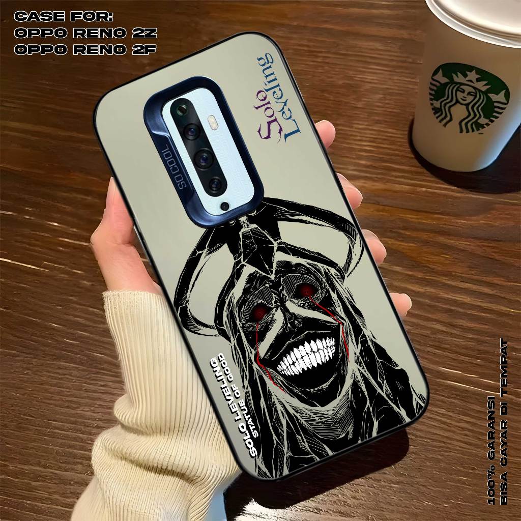Case OPPO RENO 2Z - RENO 2F - Casing Tecno Premium Matte Hard Casing - Case IMD - Case Hologram Moti
