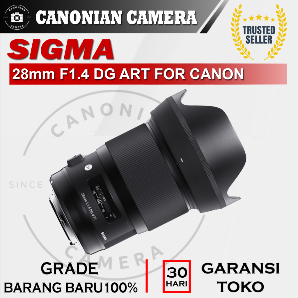 NEW Lensa Sigma 28mm F1.4 DG HSM ART For Canon DSLR