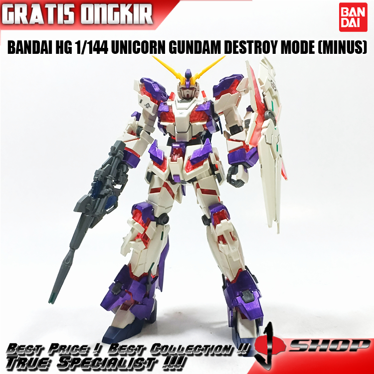 BANDAI HG 1/144 UNICORN GUNDAM DESTROY MODE (MINUS) HG3532