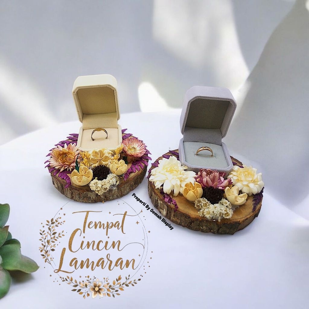 Tempat Cincin Lamaran/Wadah Cincin Lamaran/Display cincin lamaran