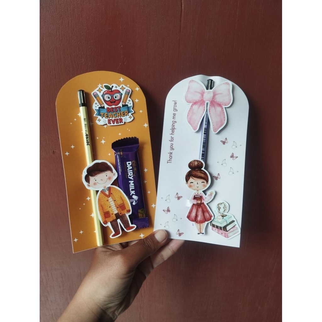 teachers day card / kartu hari guru / hadiah hari guru / kado guru / gift card unik / gift lucu / ha