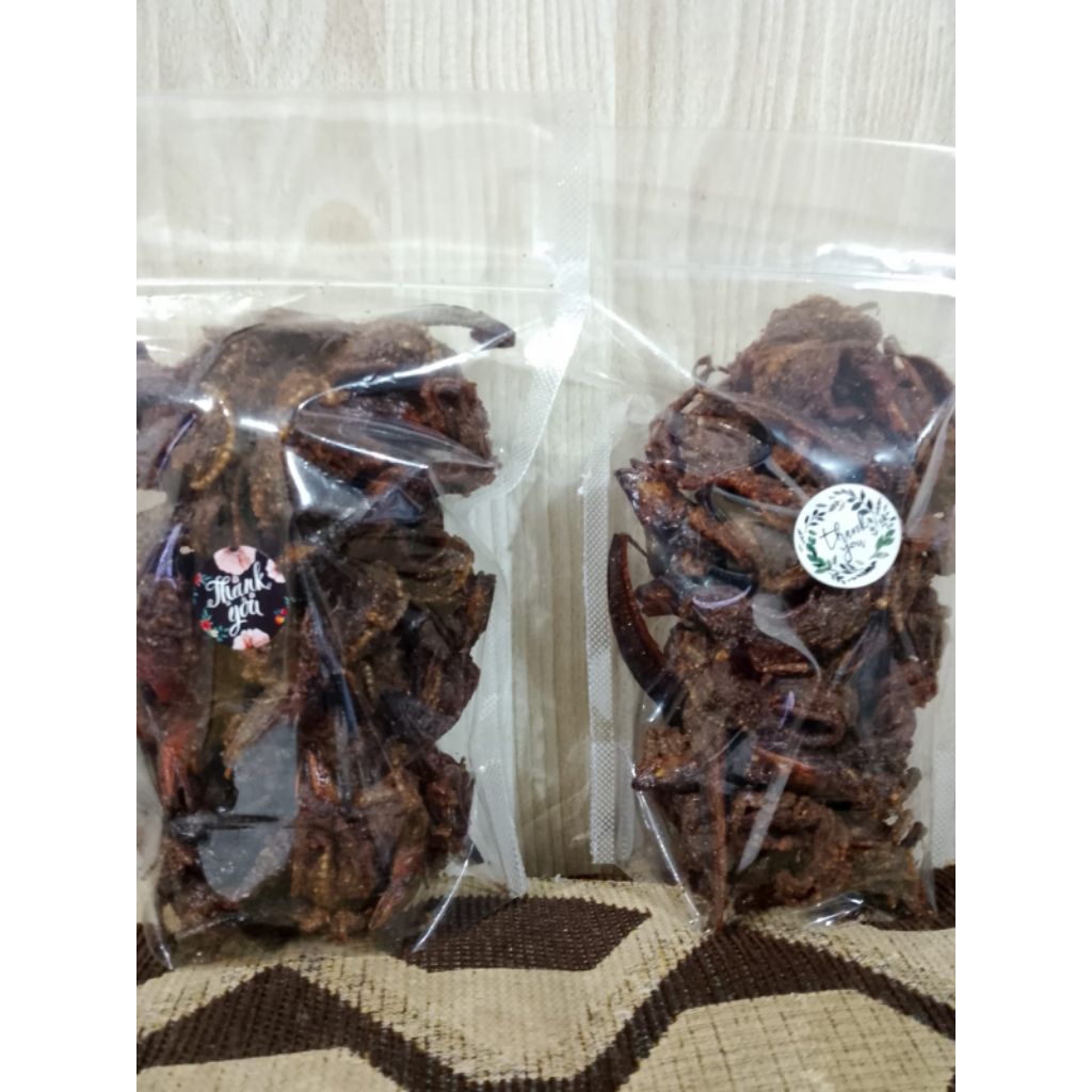 Dendeng kere belut asli