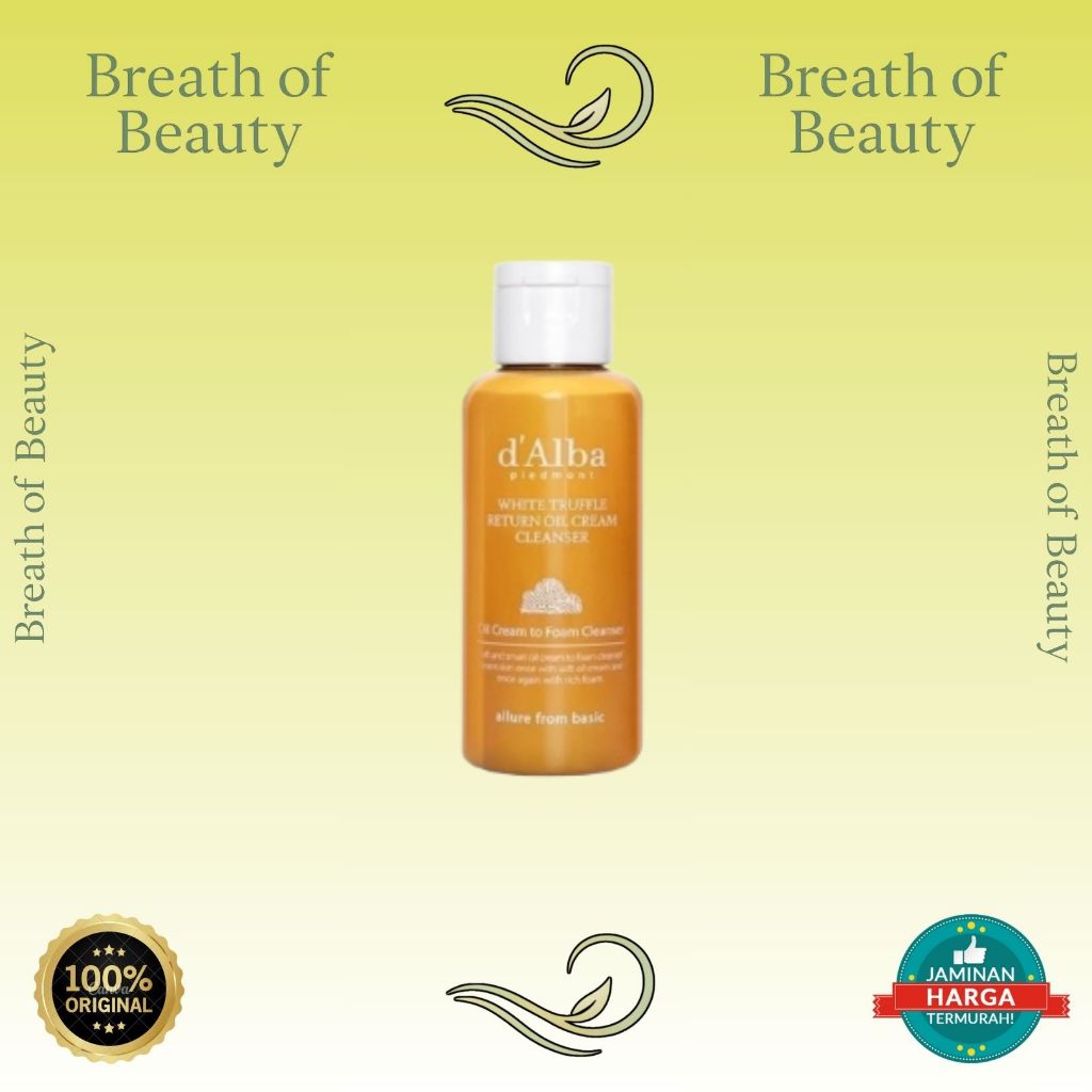 D'Alba White Truffle Return Oil Cream Cleanser - 65mL | Dalba | Perawatan & Kecantikan  | BearthOfBe
