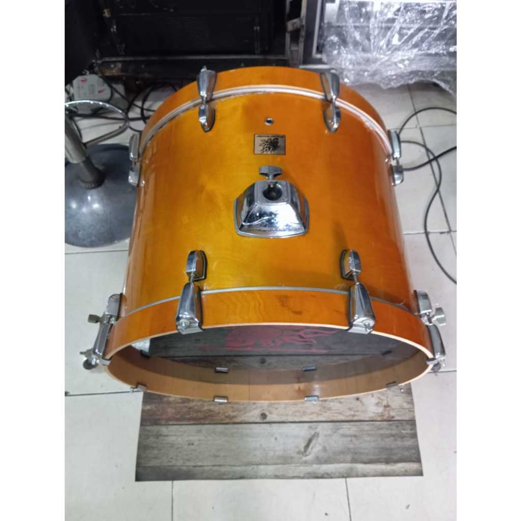 KICK BASS DRUM THUNDER HEADER 22IN LAQUER NATURAL MAPLE SAINGAN TAMA PEARL DW