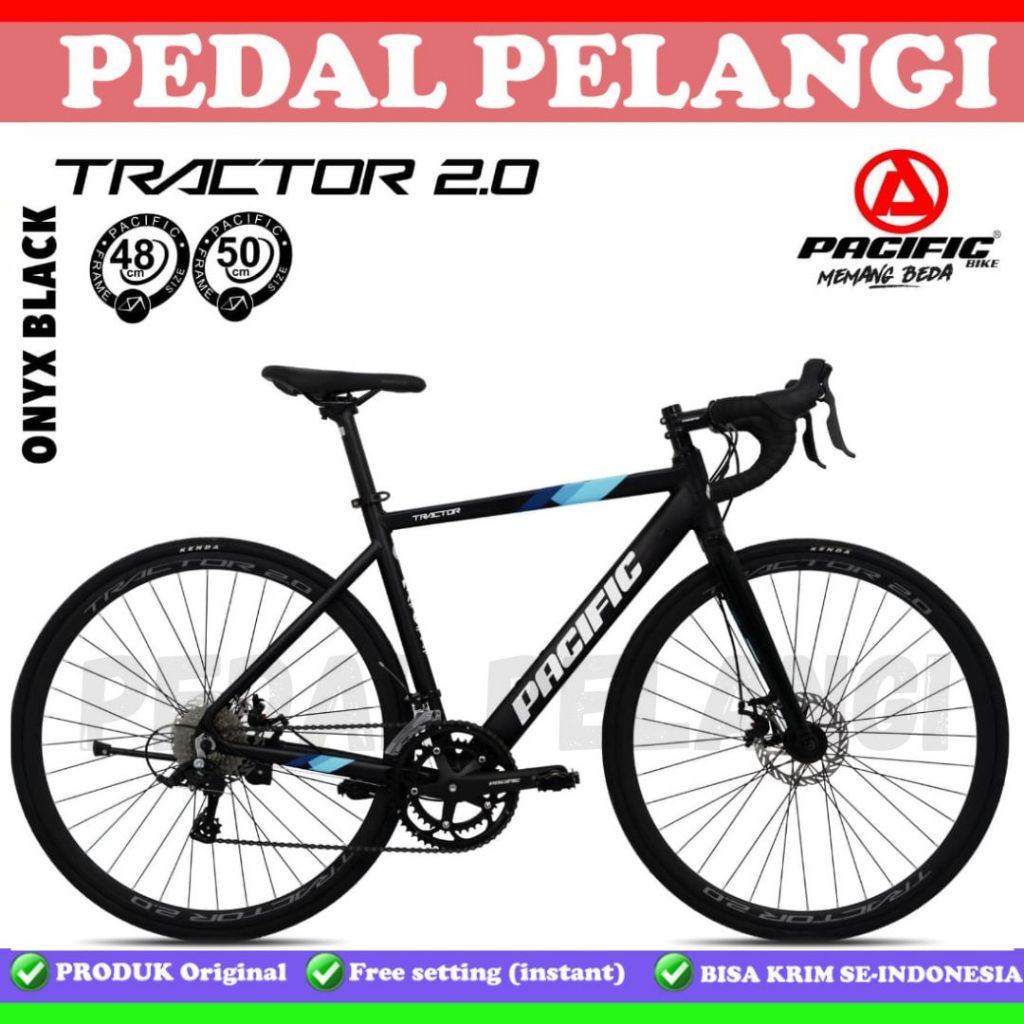 Sepeda Balap PACIFIC Tractor 2.0 Roadbike 700cc Frame Alloy