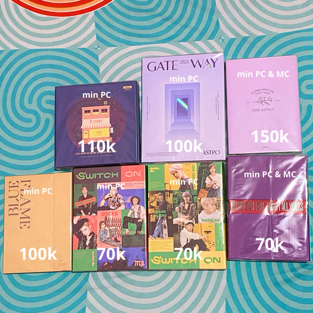 Official Album Only Astro Switch On, Gateway, Blue Flame, One and Only, Dream Pt1