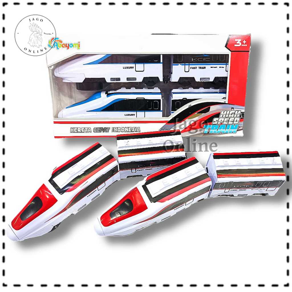 Mainan Kereta Cepat Indonesia Berjalan Tanpa Rel Ada Lampu Kereta Api Indonesia