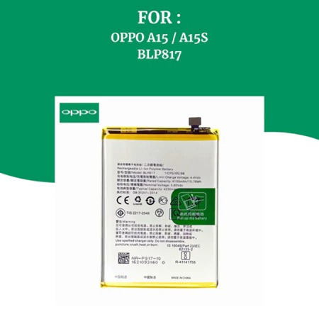 BATERAI OPPO A15 / A15S / A16E / BATRE HP OPPO ORIGINAL BLP817