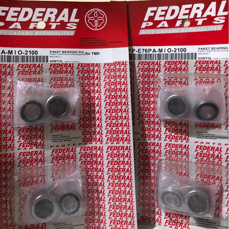 BEARING PULLY SET FEDERAL MIO MIO J FINO XRIDE ORIGINAL FEDERAL - MIO