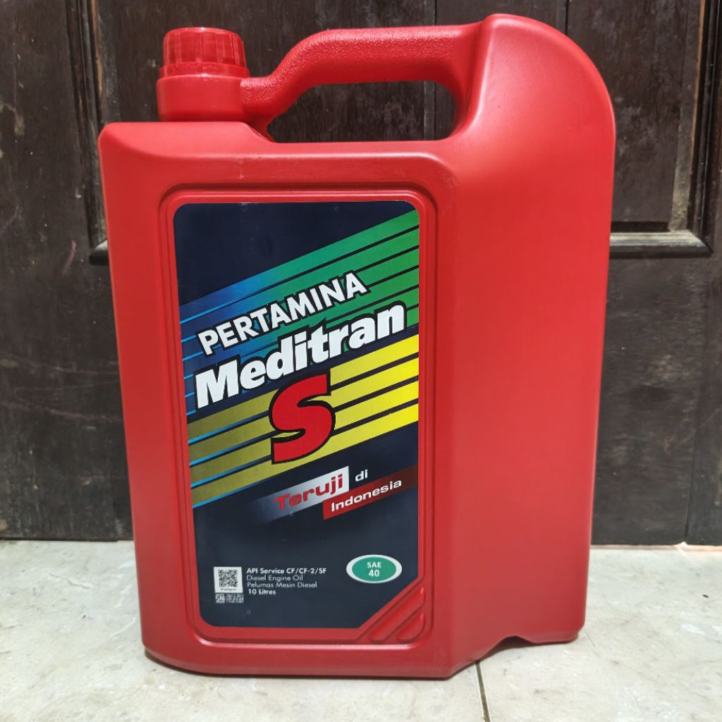 OLI MESIN DIESEL MEDITRAN S 10 LITER SAE 40 OLI PELUMAS MESIN DIESEL