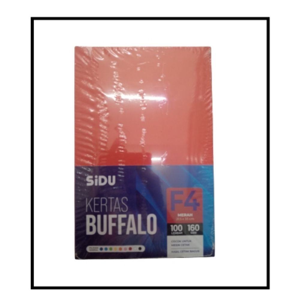 KERTAS BUFALLO MERAH SIDU 160Gsm