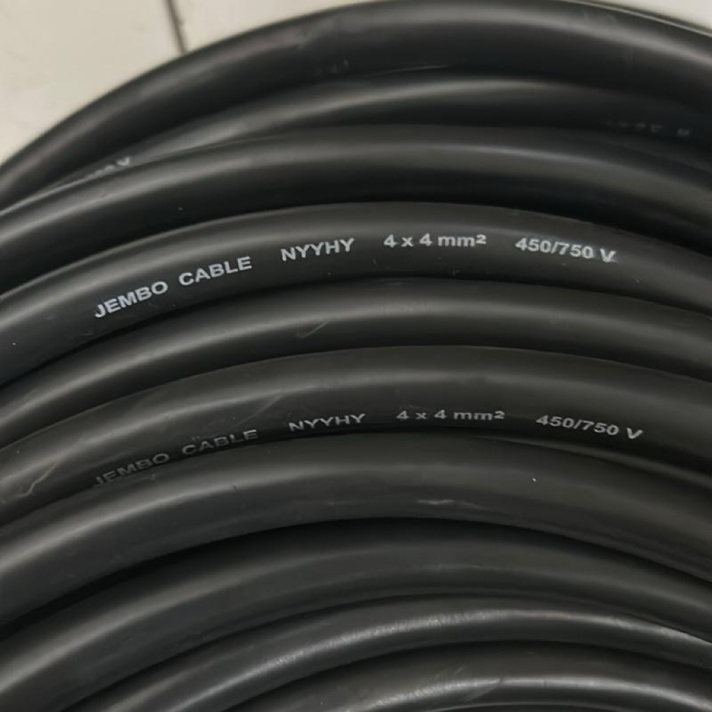 Kabel Jembo NYYHY 4x4mm Serabut Eceran