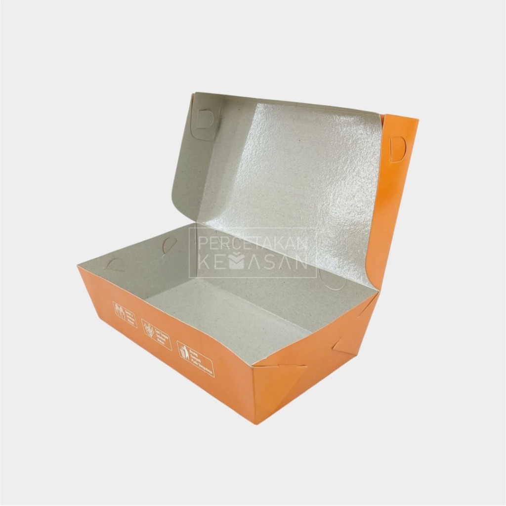 Dus Brownies 22x14x5 | Kemasan Brownies Duplex | Cetak Kemasan Custom