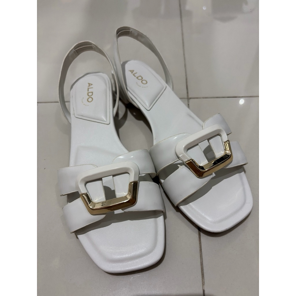 Sepatu sendal putih Aldo shoes woman PRELOVED