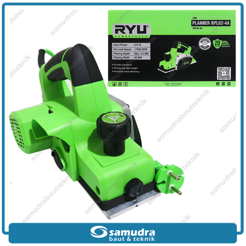 RYU RPL82-4A Mesin Serut Kayu Listrik Planner Ketam Pasah Sugu