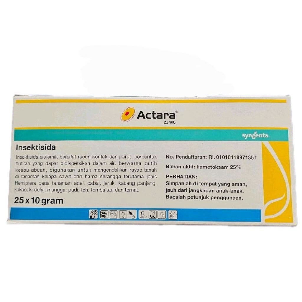 INSEKTISIDA ACTARA 25 WG 25x10 GRAM SYNGENTA/RACUN RAYAP TANAM SAWIT, HAMA SERANGGA TANAMAN