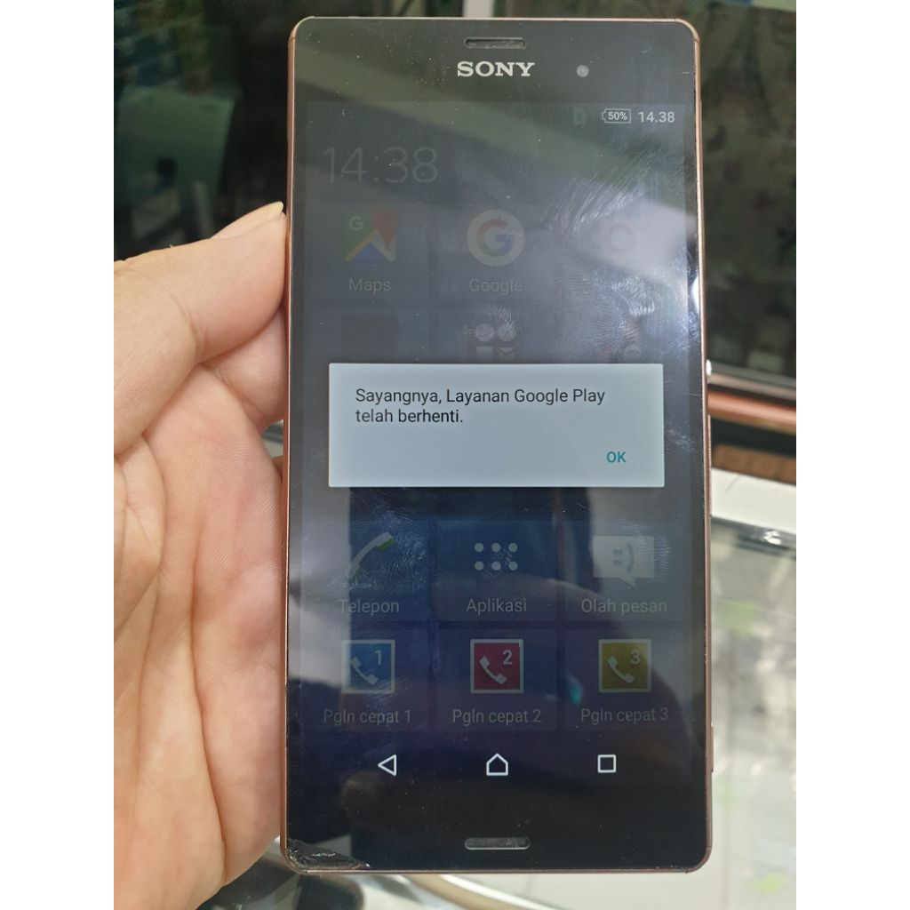 Sony Xperia Z3 4G Ram 3/16Gb bahan minus