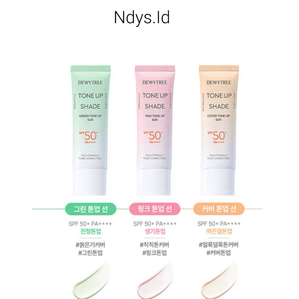 DEWYTREE Tone Up Shade Pink Tone Up Sun 40ml / DEWYTREE Tone Up Shade Green Tone Up Sun 40ml /