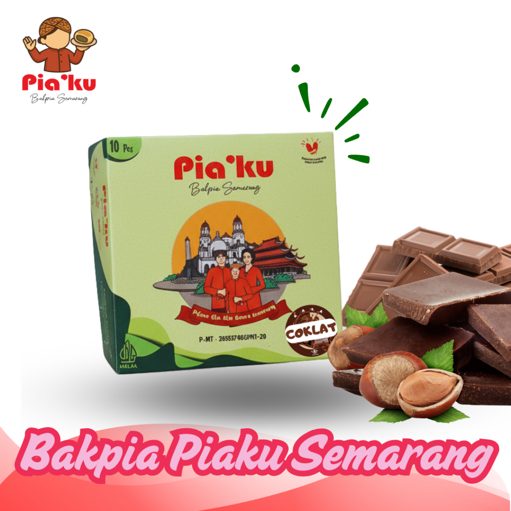 Bakpia Piaku Semarang - Rasa Coklat Isi 10 Biji