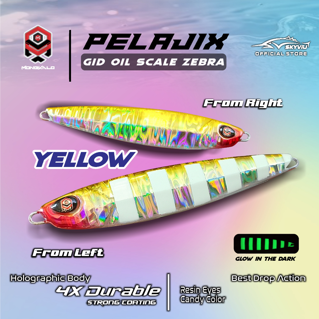 Mongkalo Pelajix Minyak GID-Zebra noMotif Candy 40 Kuning