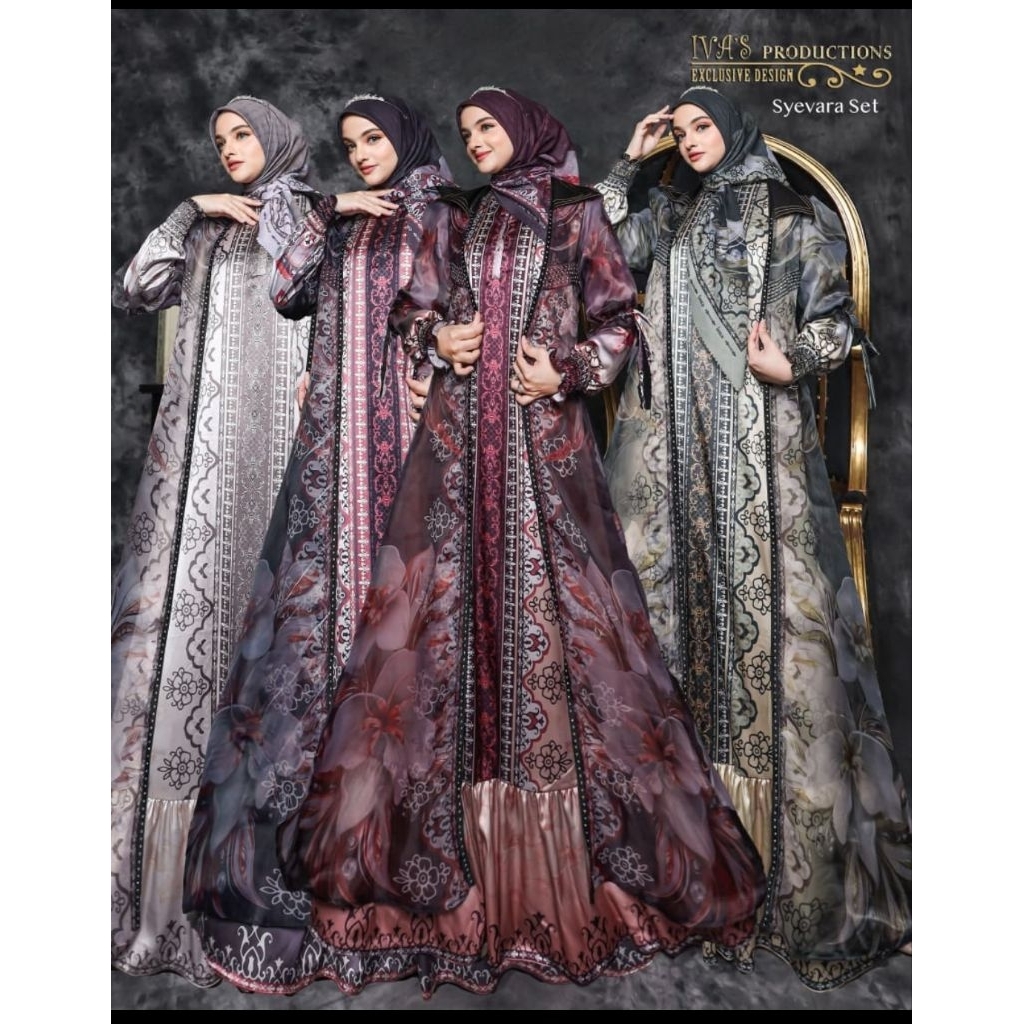 CANTIK FS Gamis IVAS SYEVARA SET