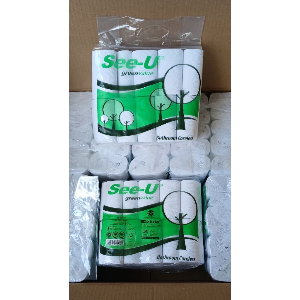 Tisu See-U Coreless 1 Pack 10 Roll Tisu Gulung See U
