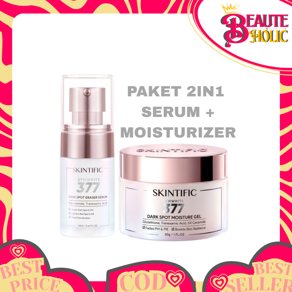 Skintific Symwhite 377 Dark Spot Paket 2in1 Serum + Moisturizer