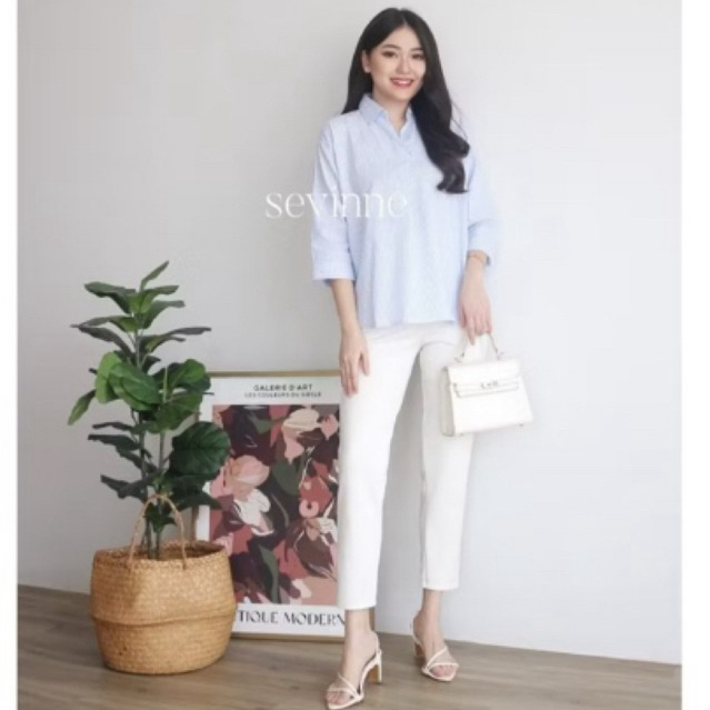 Preloved celana putih basic pants