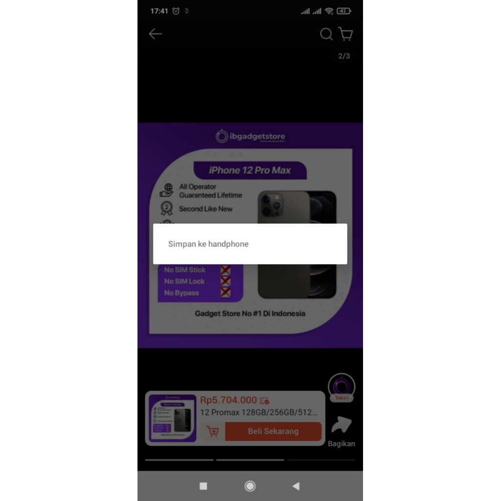 Handphone infinix 11 pro