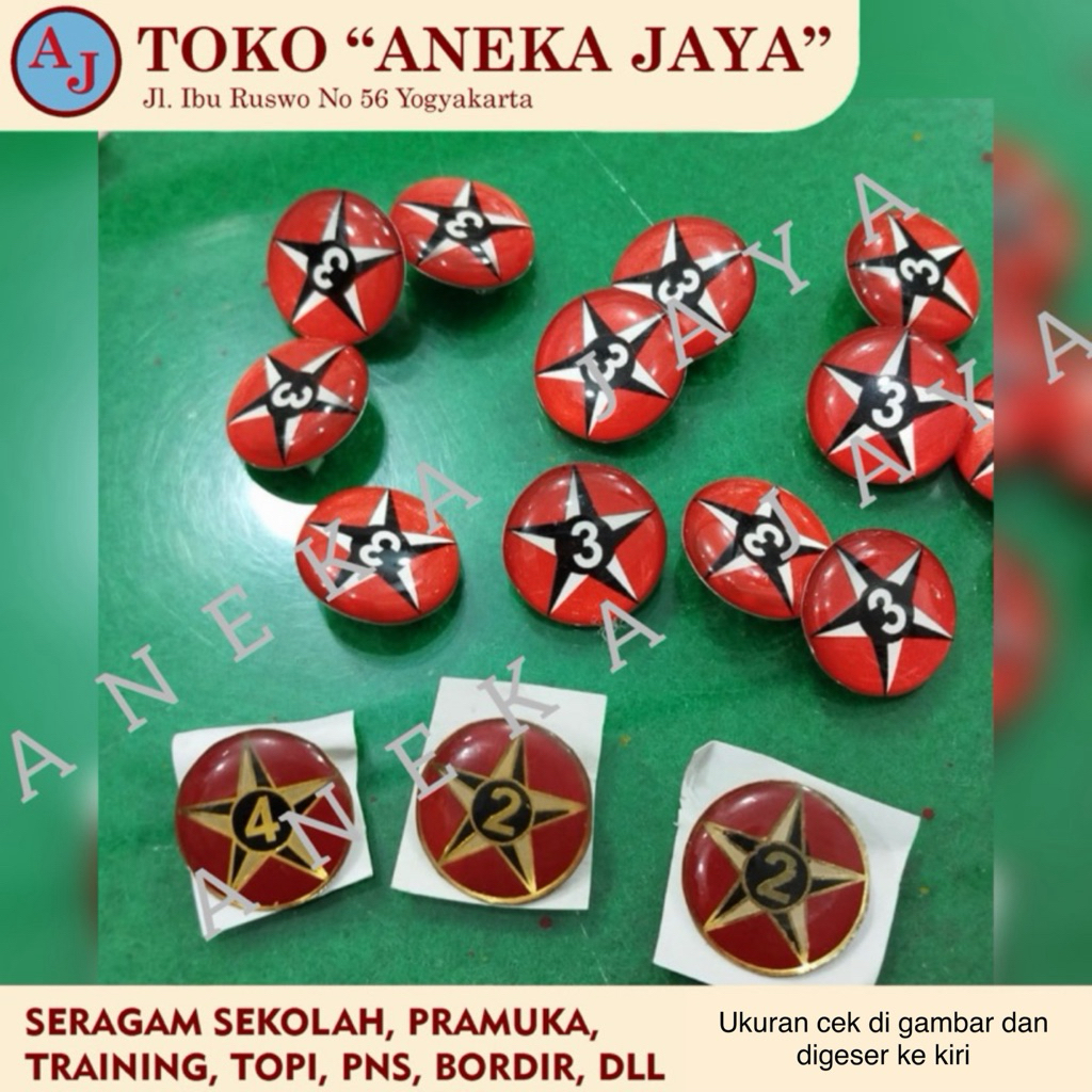 Pin Bintang Tahunan Penggalang / Peniti 2 cm