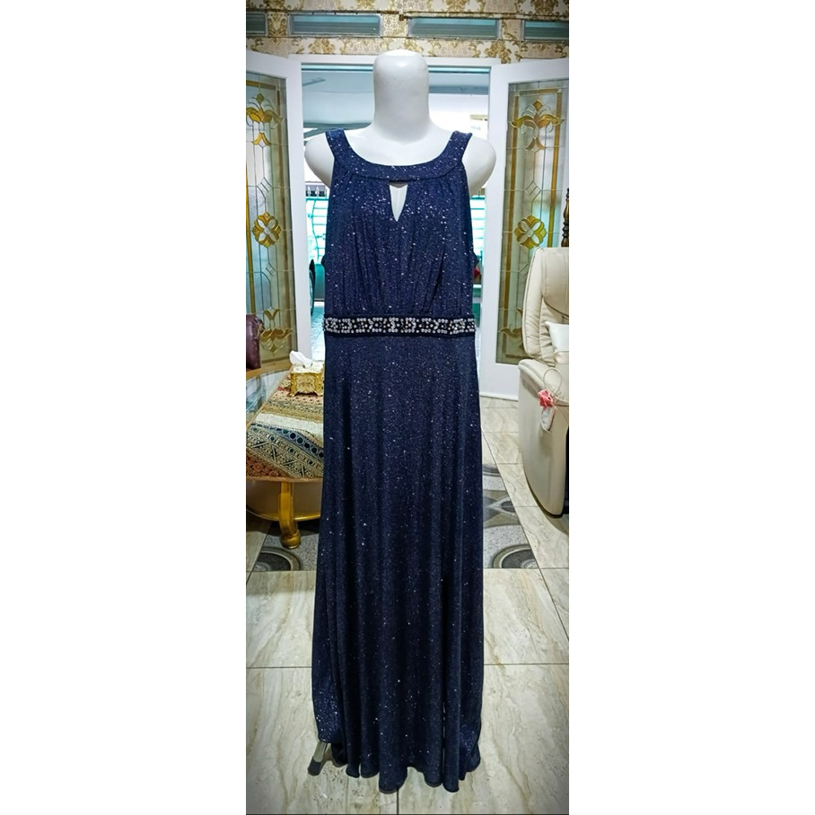 Preloved Dress Gaun Malam - Hitam Elegan Blink