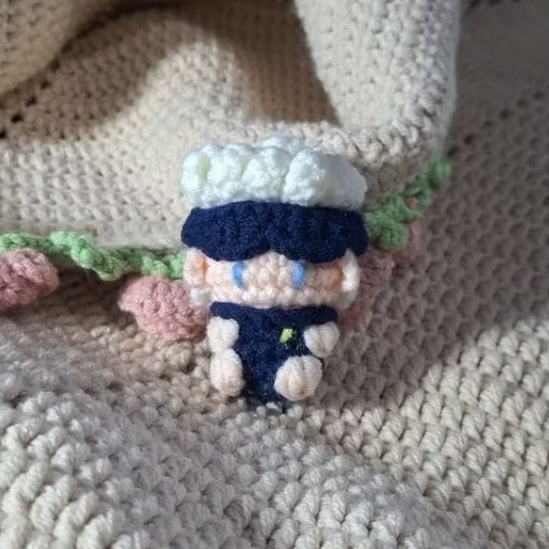 [B'CROCHET] TINY GOJOU SATORU KEYCHAIN