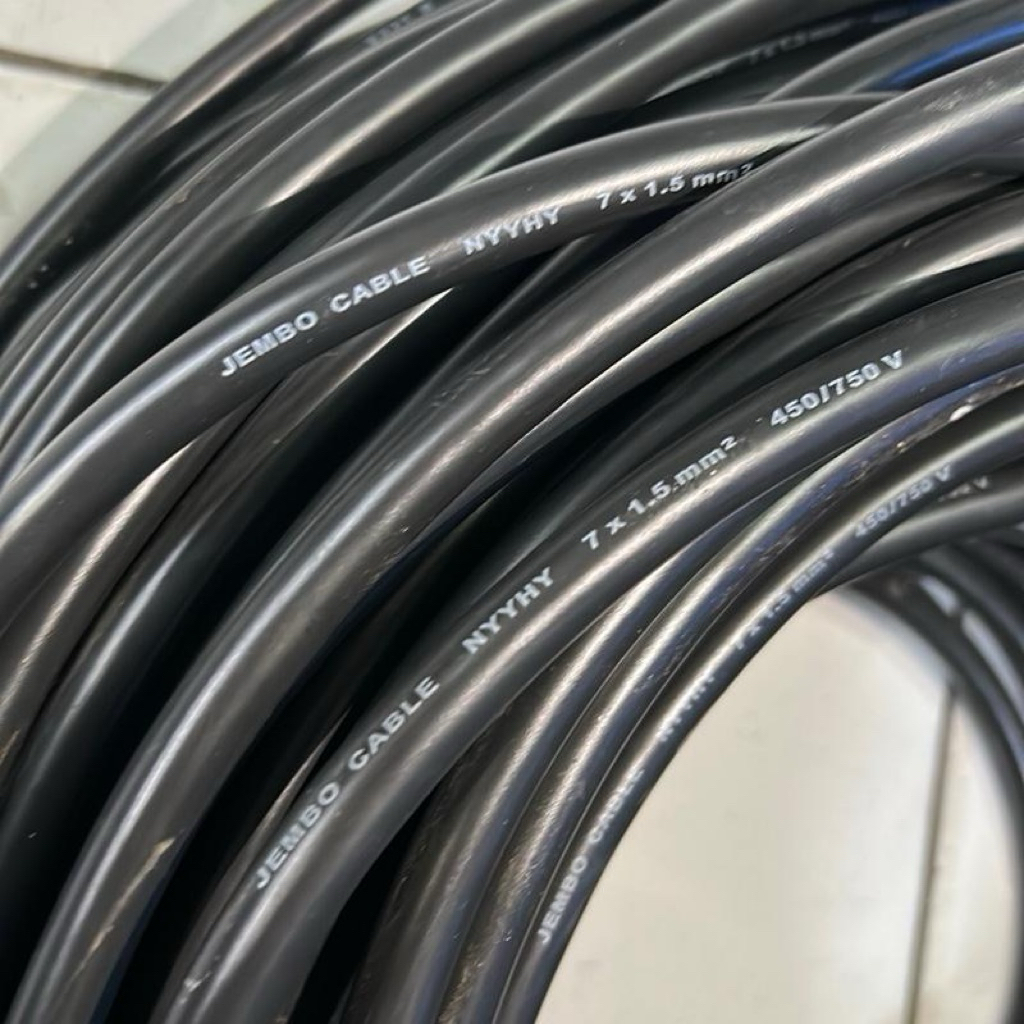 KABEL NYYHY JEMBO 7x1,5MM 7x1.5 7x1 5 SERABUT ECERAN