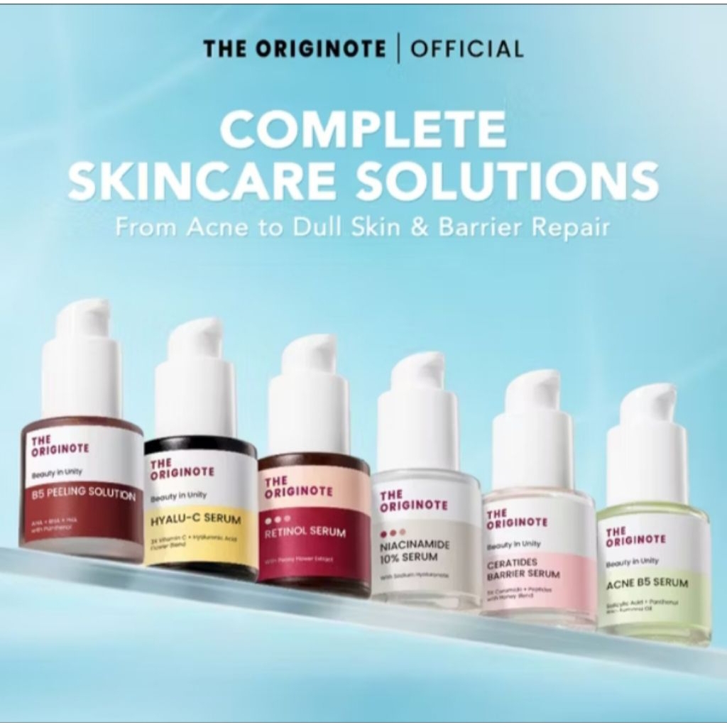 The Originote Serum Series 20 ml - Acne B5 Serum | Astachiol Serum | Ceratides Barrier Serum | Gluta