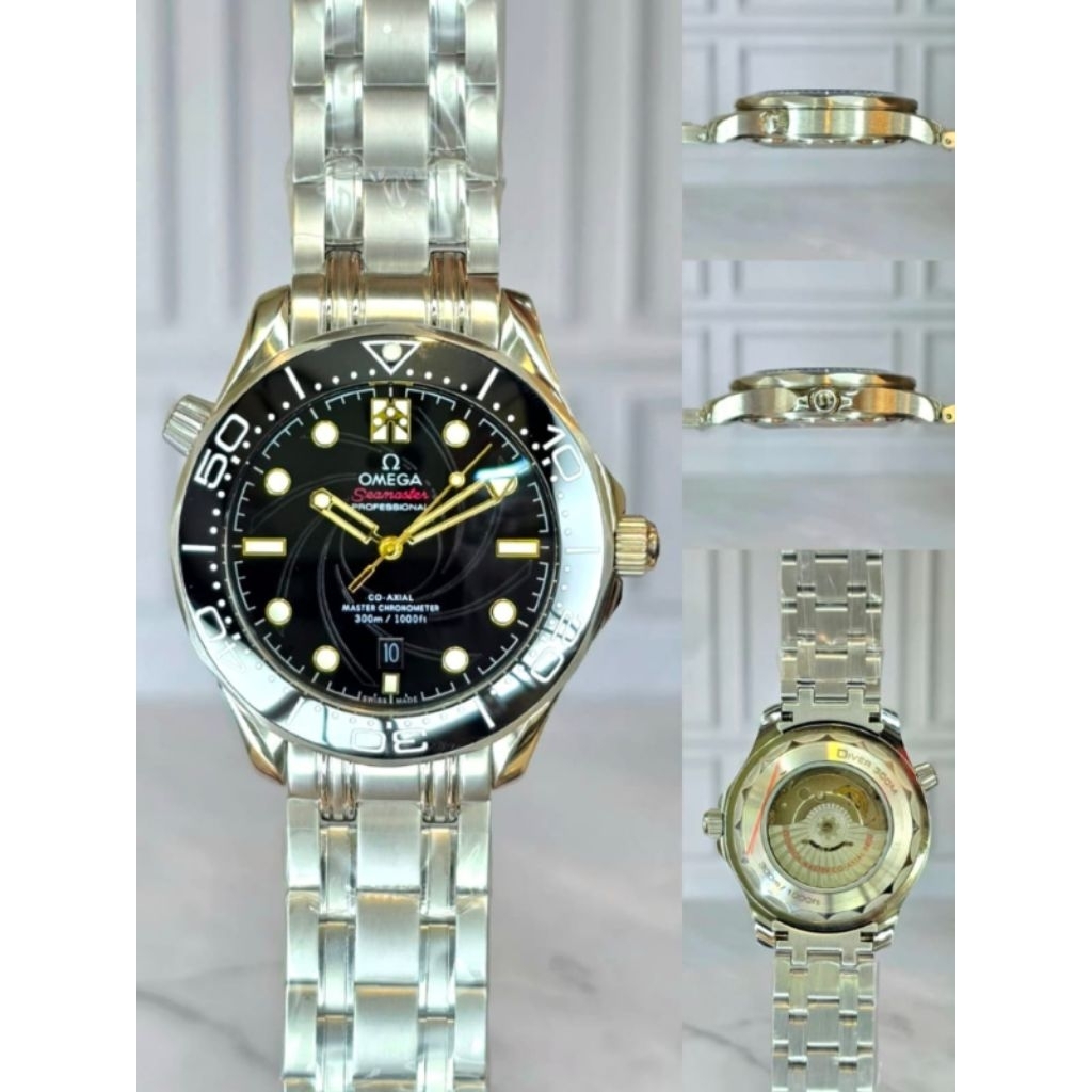 Jam mewah OMG automatic 42mm diver seamaster stainless steel japan