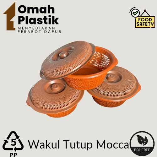 WAKUL TUTUP MOCCA MATAHARI - BESEK TUTUP NASI HAJATAN PLASTIK TEBAL AWET