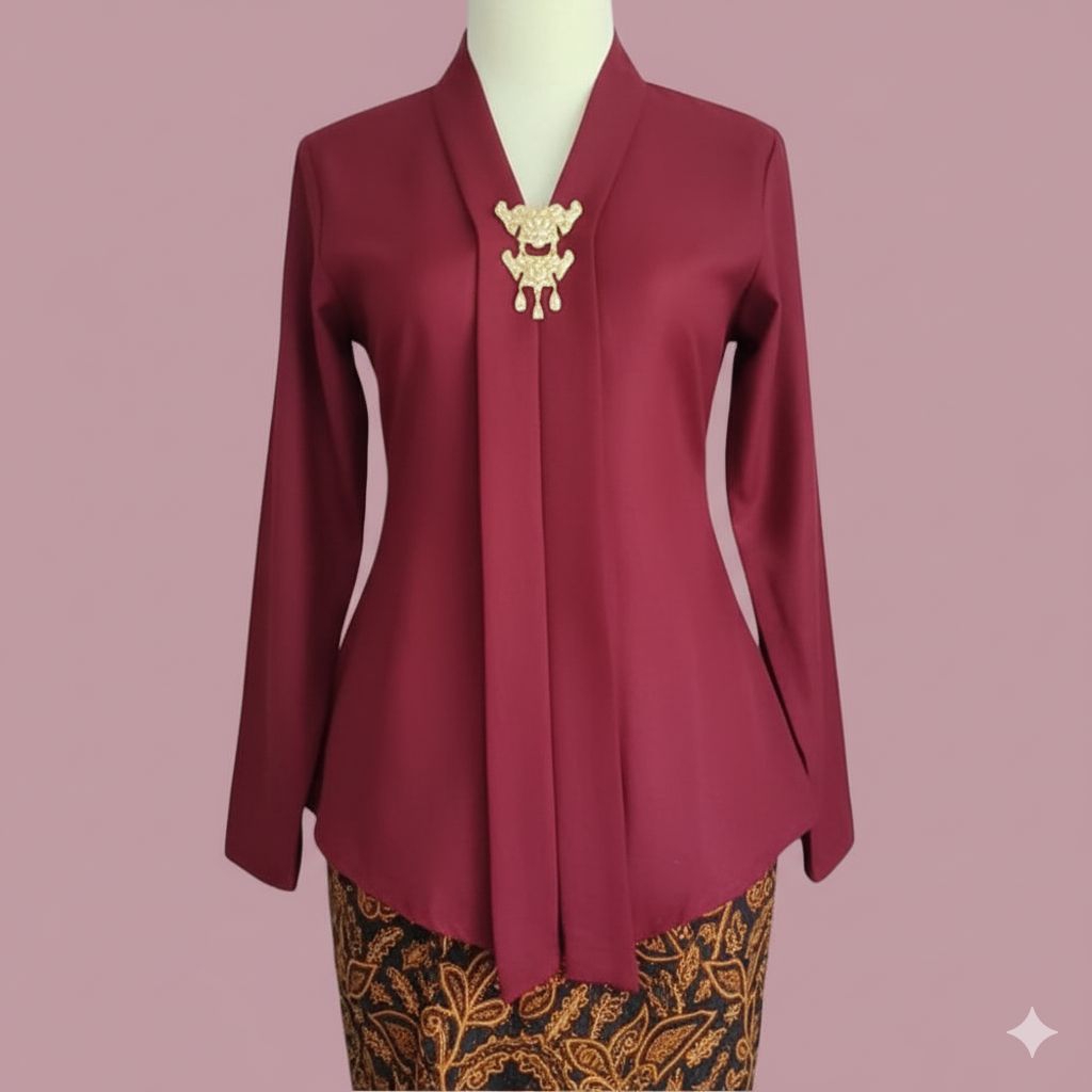 Kebaya Kartini Polos Bahan Katun Toyobo Premium Kebaya Modern