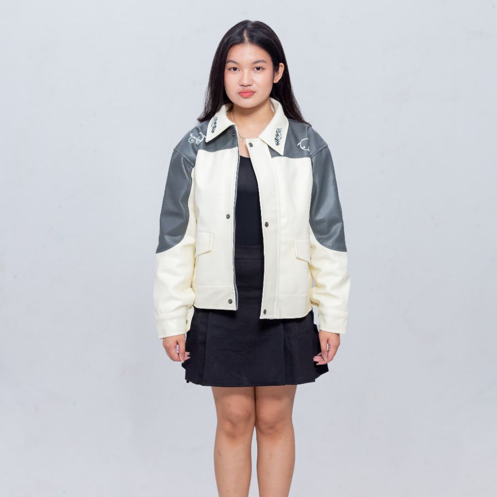 blueside - Leather Jacket Boxy