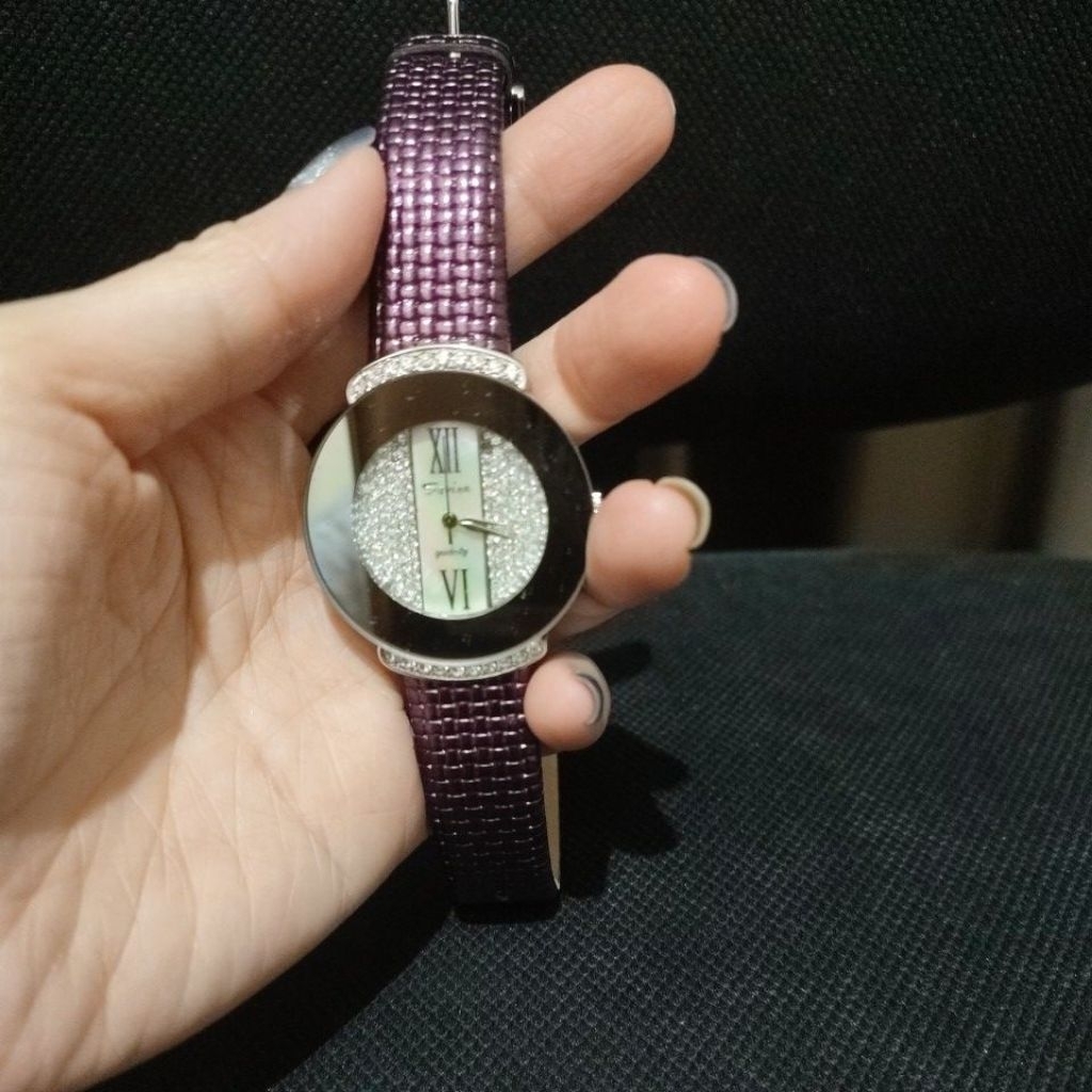 jam tangan ungu preloved