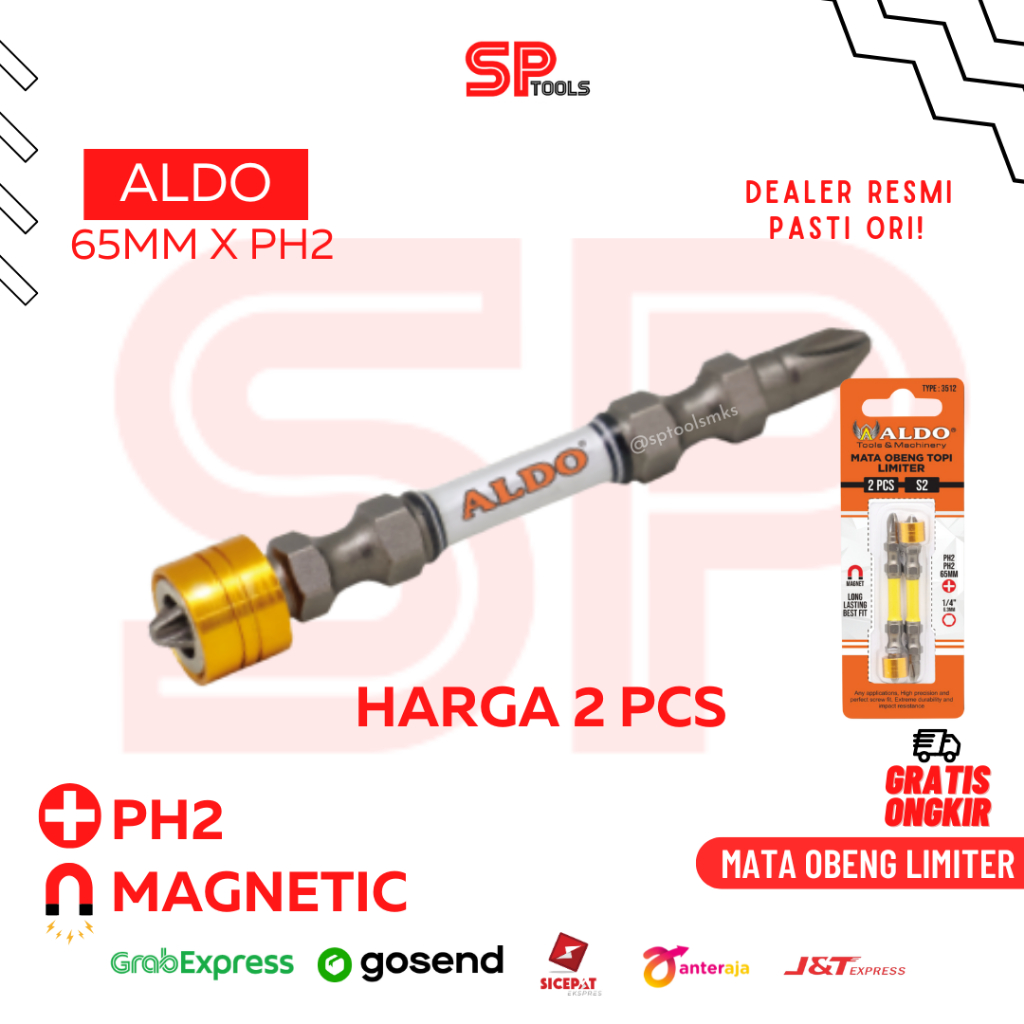 MATA BOR OBENG LIMITER / MATA OBENG ANGIN TOPI LIMITER IMPACT / SCREW DRIVER BIT IMPACT S2 PLUS (+) 
