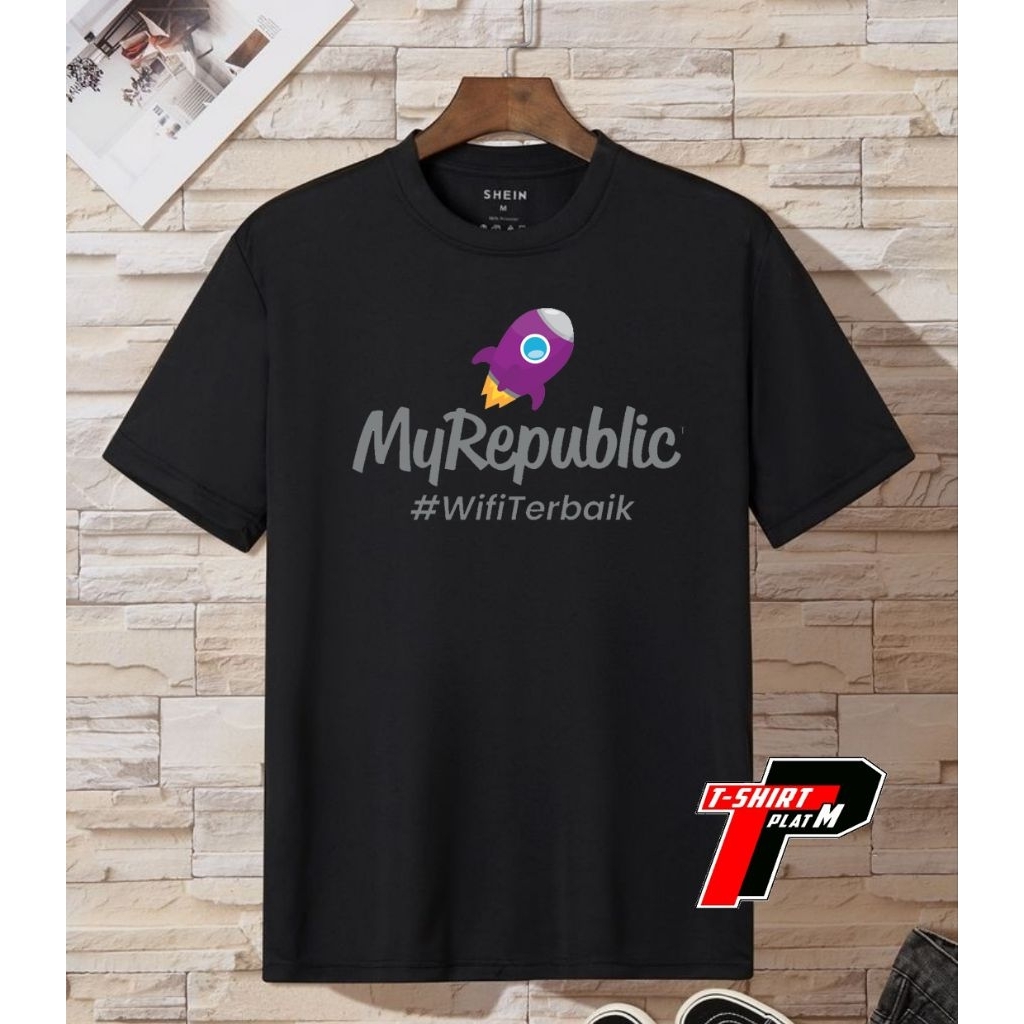 Kaos MyRepublic Wifi Semi Cotton 30s