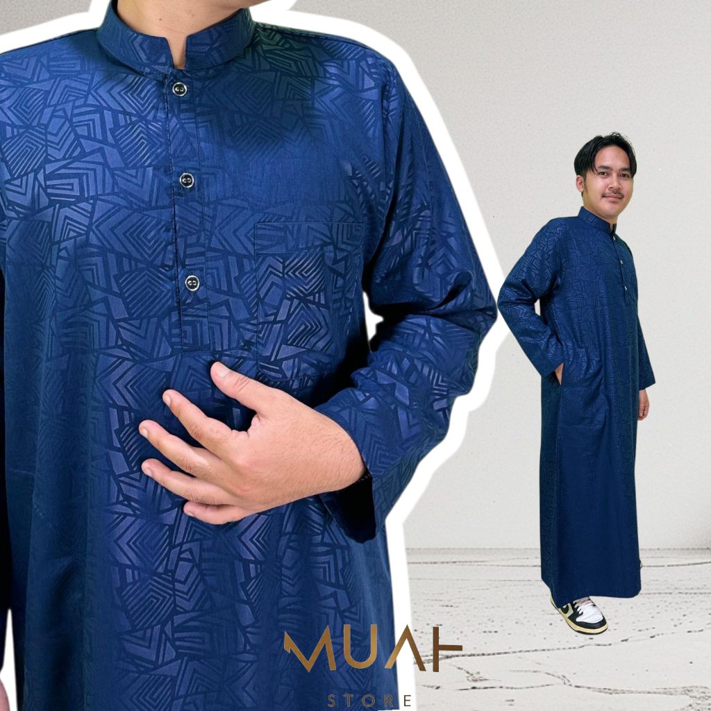 MUAHstore jubah emboss jubah sultan jubah alharomain gamis sultan gamis pria