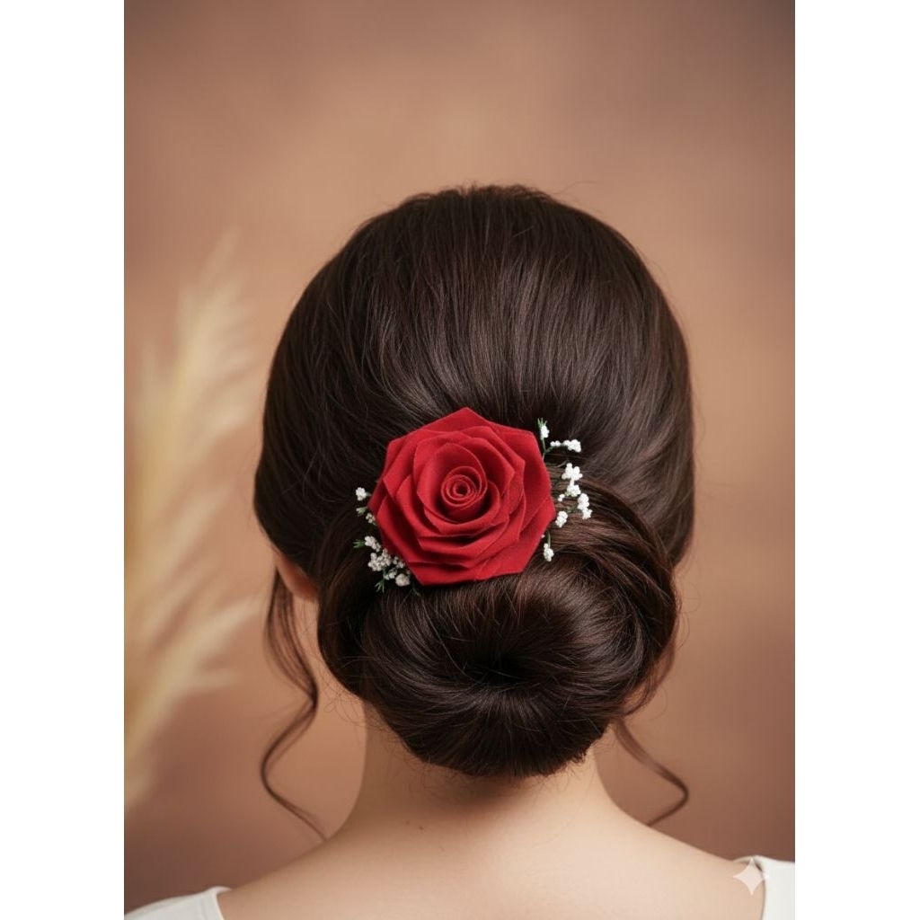 12PCS Tusuk Sanggul Bunga Mawar  / Aksesoris Rambut Tusuk Konde Hair Pin