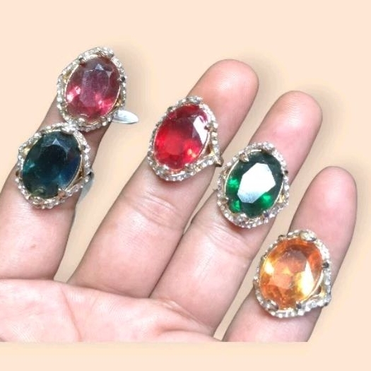 Cincin batu permata diamond cutting untuk wanita keren | CBD-359