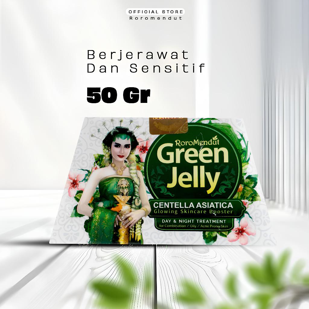 Cica Gel Mask Centella Green Jelly Untuk Wajah Berjerawat Dan Beruntusan
