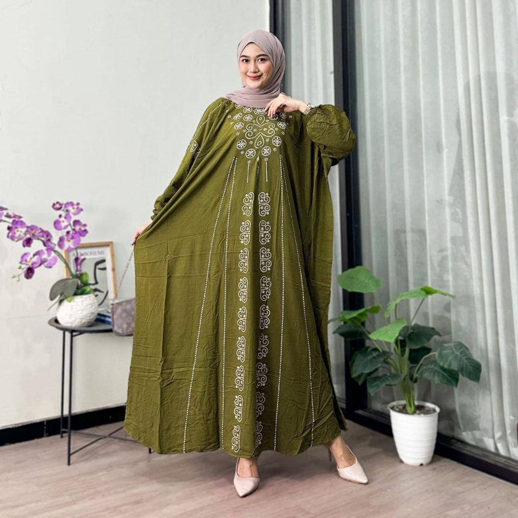 Gamis Kaftan Jumbo Premium Busui Friendly LD 170