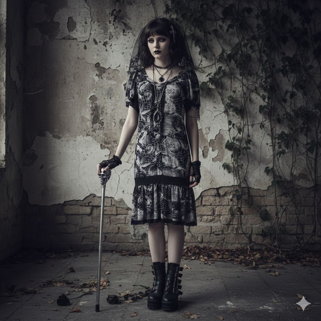 coquette midi dress/ midi dress Dress Gyaru/himekaji/gothic/hallowen motif Hitam Putih dengan Ruffle