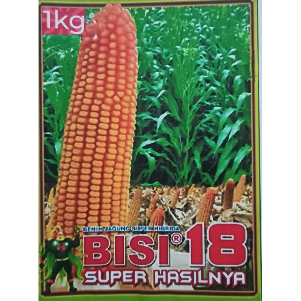 BENIH BIJI JAGUNG BISI 18 SUPER 1 KG JAMINAN TUMBUH