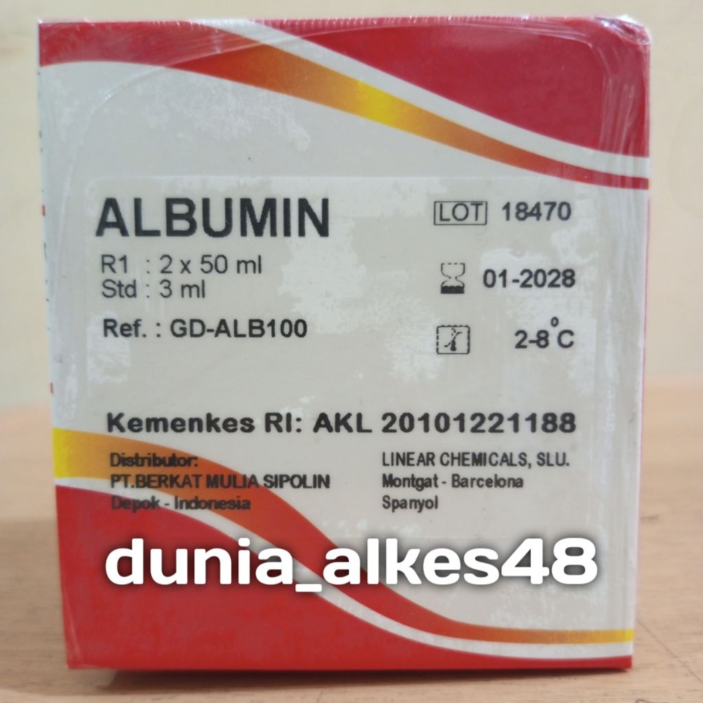 Reagen Albumin 100ml - Albumin 2x50 ml Glory Diagnostics