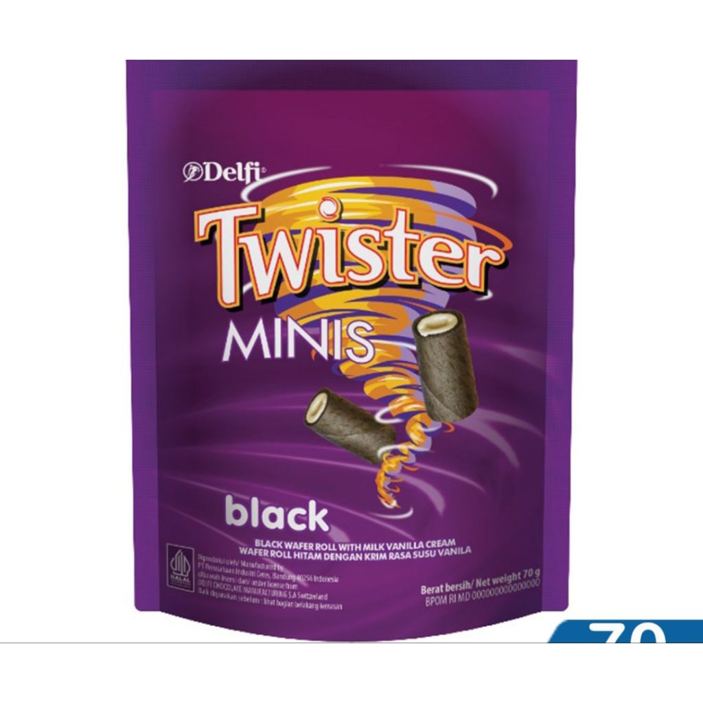 Twister Minis Black Vanilla 70 gr